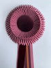 Small Rosey Mauve and Burgundy Rosette