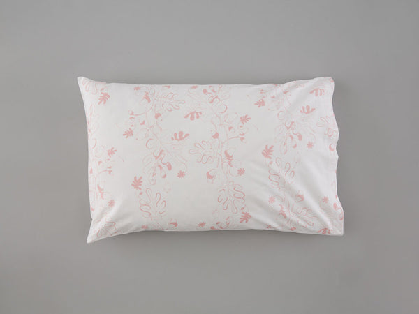 Pink Oak Leaf & Acorn Pillowcase