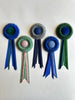 Mini Navy and White Stripe Rosette