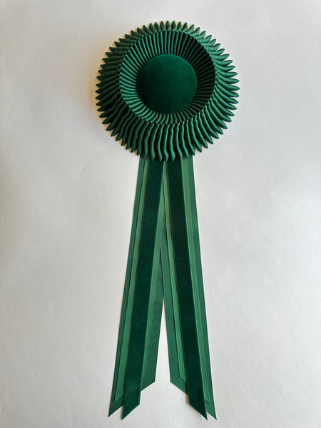 Medium Shades of Green Rosette