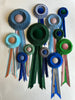 Mini Navy and White Stripe Rosette