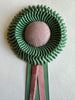 Mini Sage Green and Pale Pink Rosette
