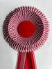 Large Mauve and Red Rosette
