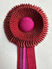 Small Rust and Magenta Rosette