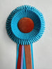 Small Mystic Blue & Rust Rosette