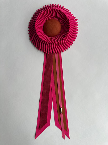 Small Azalea Pink and Rust Rosette