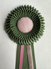 Mini Moss and Pale Pink Rosette