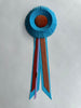 Small Mystic Blue & Rust Rosette