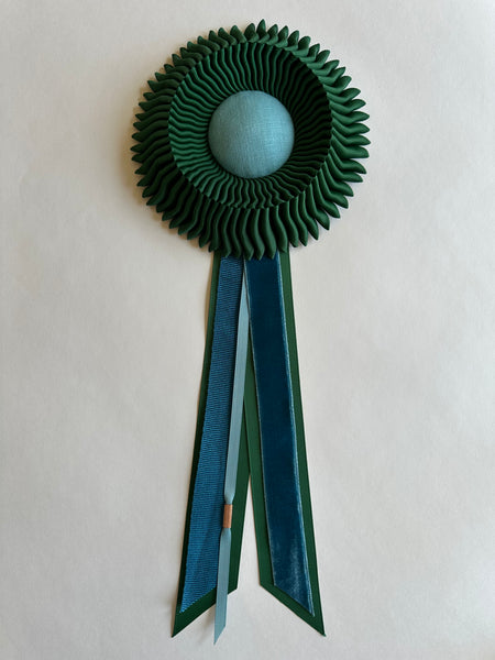 Small Green & Teal Rosette