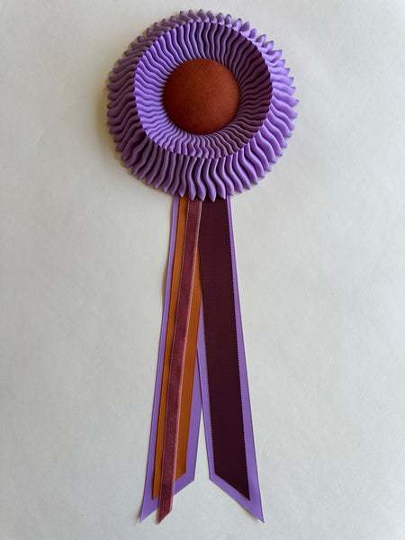 Small Lilac & Rust Rosette