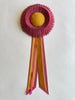 Small Colonial Rose & Mustard Rosette