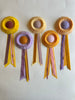Small Yellow & Light Pink Rosette