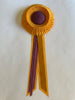 Small Golden Yellow & Rosewood Rosette