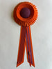 Small Orange & Rosewood Rosette