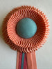 Small Peach & Teal Rosette