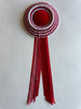 Small Red & White Stripe Rosette