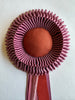 Small Rosy Mauve & Rust Rosette