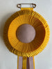Large Golden Yellow and Dusty Pink Rosette