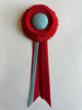 Mini Red and Ocean Blue Rosette