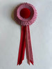 Mini Red and White Striped Rosette