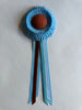 Mini Light Blue and Rust Rosette