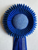 Mini Electric Blue and White Rosette