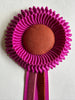 Mini Raspberry Pink and Rust Rosette