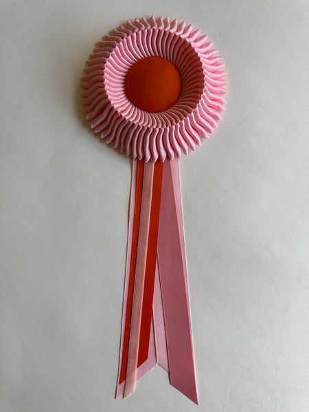 Small Light Pink and Orange Rosette