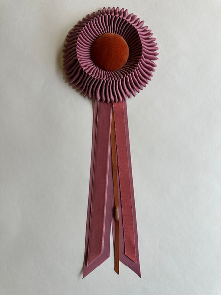 Small Rosy Mauve and Rust Rosette