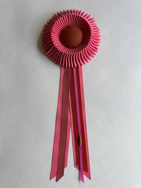 Small Coral Pink and Rust Rosette