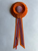 Small Orange and Pink Rosette