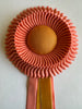 Small Peach and Golden Yellow Rosette