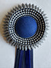Mini Navy and White Stripe Rosette