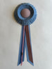 Small French Blue and Dusty Pink Rosette