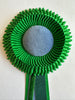 Small Emerald Green and French Blue Rosette