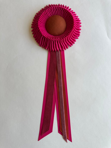 Small Azalea Pink & Rust Rosette