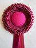 Small Rosewood & Cerise Pink Rosette