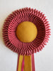 Small Colonial Rose & Mustard Rosette