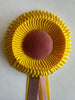 Small Daffodil Yellow and Pink Rosette