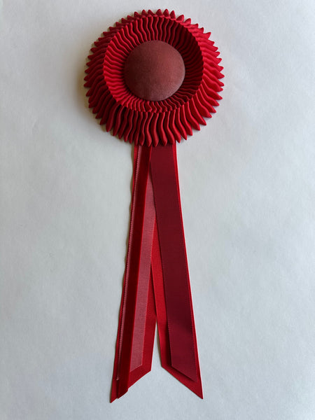 Small Red & Pink Rosette