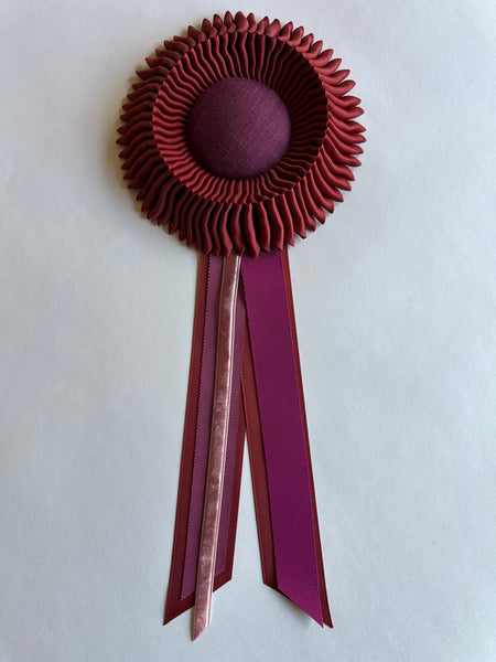 Small Rust & Rosewood Rosette