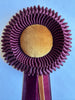 Small Burgundy & Mustard Rosette