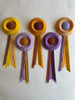 Small Golden Yellow & Rosewood Rosette