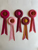 Small Light Pink & Rust Rosette