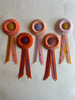 Small Apricot & Mustard Rosette