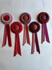 Small Rosy Mauve & Rust Rosette