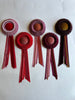 Small Burgundy & Mustard Rosette