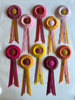 Small Azalea Pink & Rust Rosette