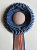 Small Smoke Blue and Dusty Pink Rosette