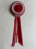 Small Red & White Stripe Rosette